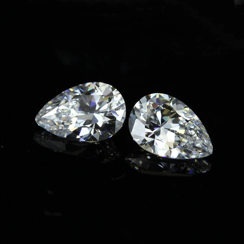 High Quality Cubic Zirconia Jewelry White 2-18 mm Pear Cut CZ Stones Hot Sale Products Wholesale Price CZ