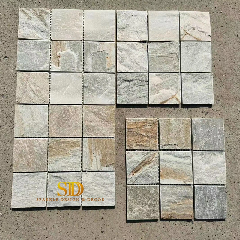 Good Price Natural Slate Mosaic Panels Culture Stone Panels for Sale