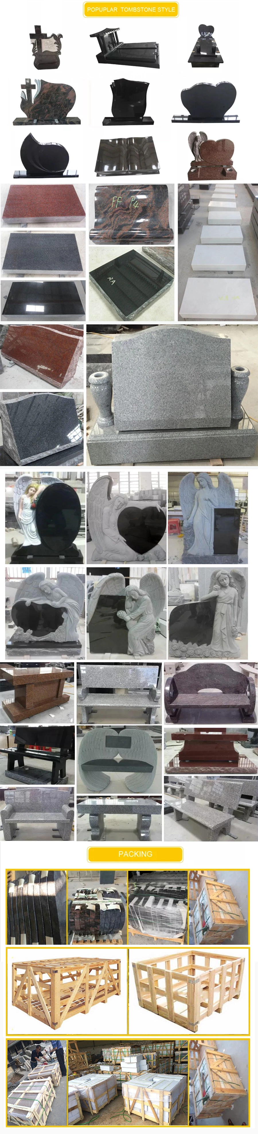 Factory Price China Black Granite Monument Tombstone Gravestone