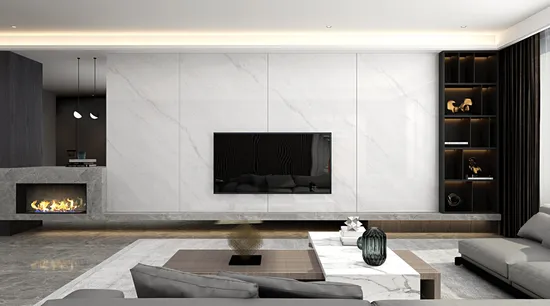 Modern Design Marble Coffee Table Panel Tray Porcelain Stone Big Slab for Apartment Application 