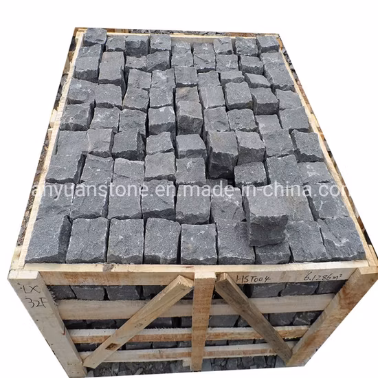 Natural Stone/Granite/Basalt Cobblestone for Pedestrian Project
