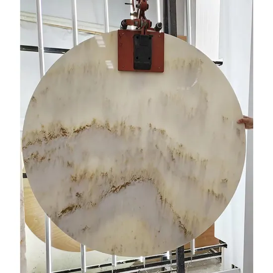 Luxury Eastern Style White/Green Marble Stone for Table/Background Wall/Countertop Price 
