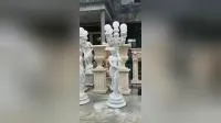 Beautiful Hand Carving White Marble Grave Statue Crying Angel Statue Gravestone Cemetery Statues for Sale