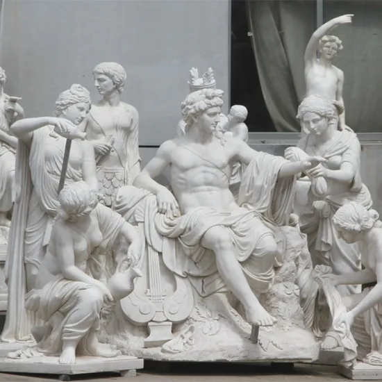 Classic Outdoor White Marble Garden Sculpture 