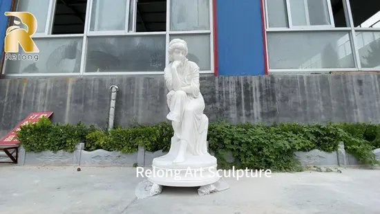 Classic Greek Hunting Goddess Statue White Marble Artemis Garden Sculpture 