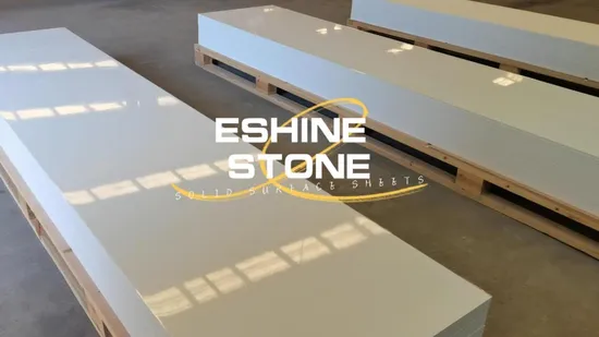 OEM Factory Wholesale Price 100% Pure Modified Composite 6mm 8mm 10mm 12mm 15mm 20mm 25mm 30mm Corian Design White Acrylic Solid Surface Slabs 