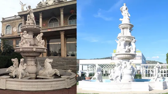 Outdoor Garden Large Antique Stone Water Fountains Outdoor Stone 