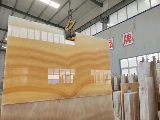 Natural Stone yellow/beige polished/honed onyx for floor/wall slabs/tiles/countertops/stairs/sills/column/mosaic interiors decoration 