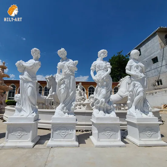 Decorative Garden Classic Marble Sculpture Four Seasons Marble Statues for Sale 