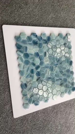 Modern Stone Mosaic Tile with Pools Mosaic Glass