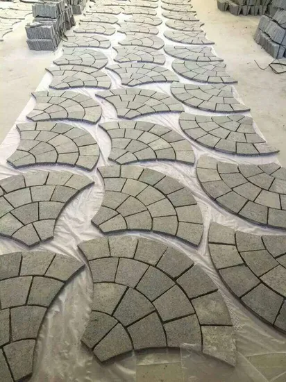 Natural G654 Granite Brick Cube Stone Paver, Impala Black Cobblestone for Outdoor 