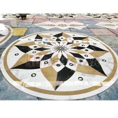 Polished Marble Floor Tiles Medallion Flooring Pattern Design Marble Pattern