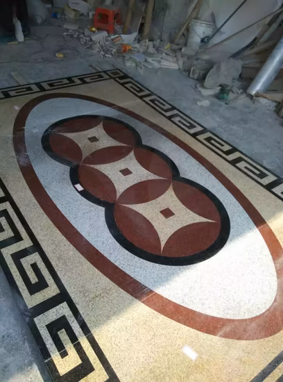 Polished Marble Floor Tiles Medallion Flooring Pattern Design Marble Pattern