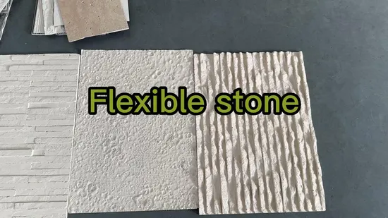 Flex Stone Cladding Wall Floor Decoration Flexible Stone Veneer Solid Surface Slabs Faux Mushroom Panel Living Room Furniture Decoration Artificial Marble Slab 