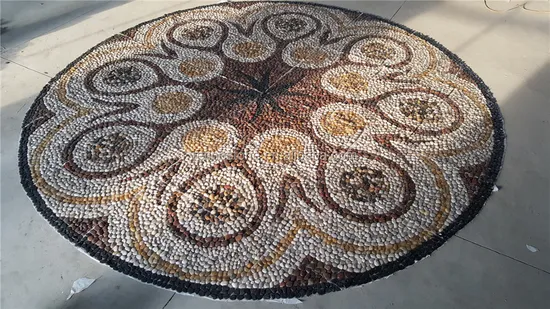 Natural Yellow Stone Decorative Pebble for Mosaic and Border Tile Deisgn 