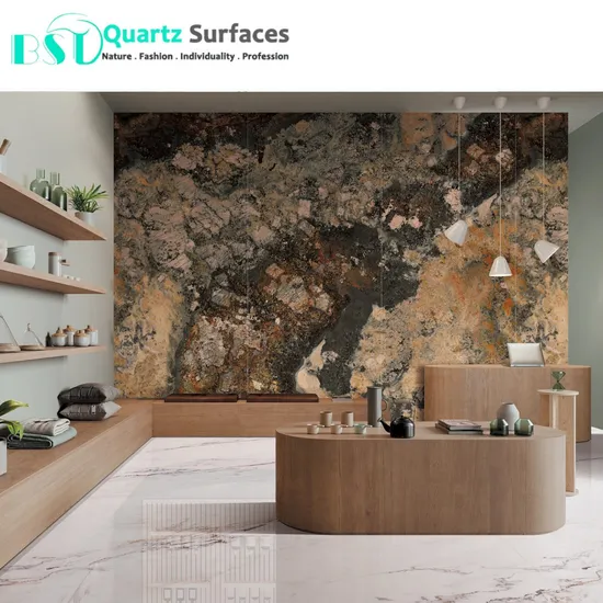 Black Matte Finished Surfaces Rectangle Sintered Stone Dining Table Top 